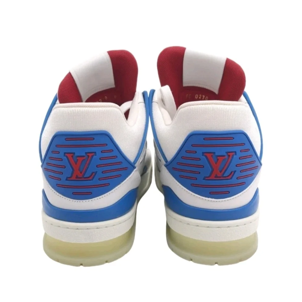 LOUIS VUITTON (Unisex) Red White Blue Fw20 High Top Sneakers Size 7 - Picture 5 of 10